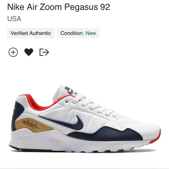 Nike Other - NIKE AIR ZOOM PEGASUS 92 PRM OLYMPIC RUNNING SHOES